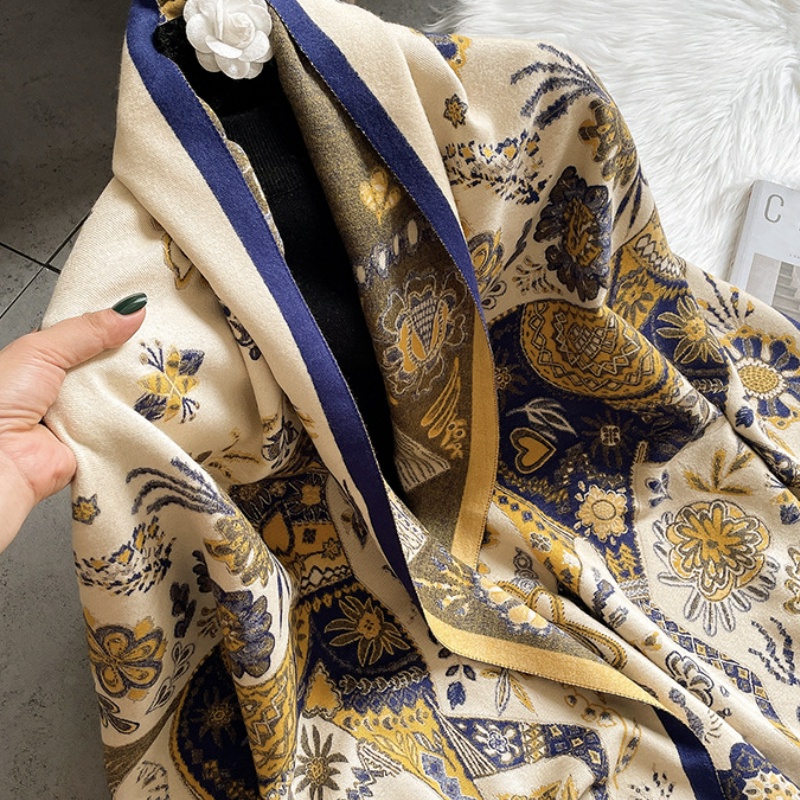 Syal &quot;Vegara&quot; 65 x 185 Motif Polos Anggun motif kuda yang mewah Bahan High Grade Cashmere Immitation