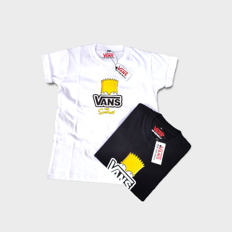 kaos anak anak baju anak vans the simpsons katun combed 24s super soft handfield.