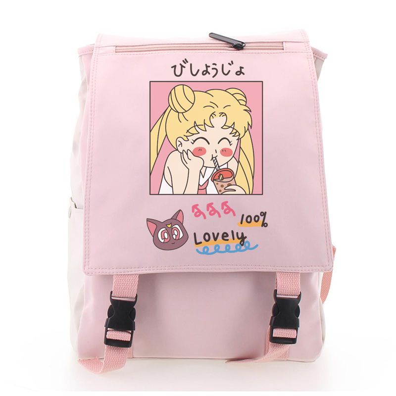 Sera Jepang lucu Sailor Moon ransel gadis lembut kecil segar gaya ins versi Korea dari tas ransel siswa Sakura