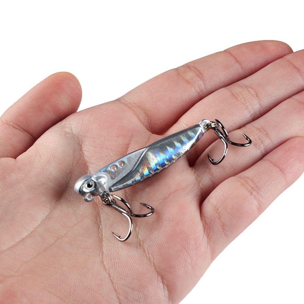 Top Fishing Metal VIB Lures Umpan 5cm 16g Memimpin Casting Bass Hook Vivid Spoon Lure