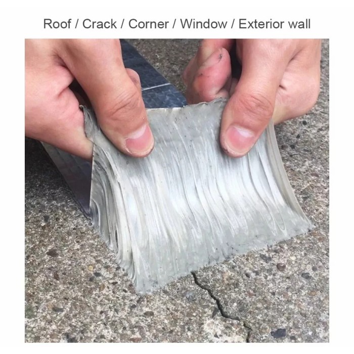 Lem Lem Lakban Tape Anti Bocor Air Panas Alumunium Foil Butyl Waterproof