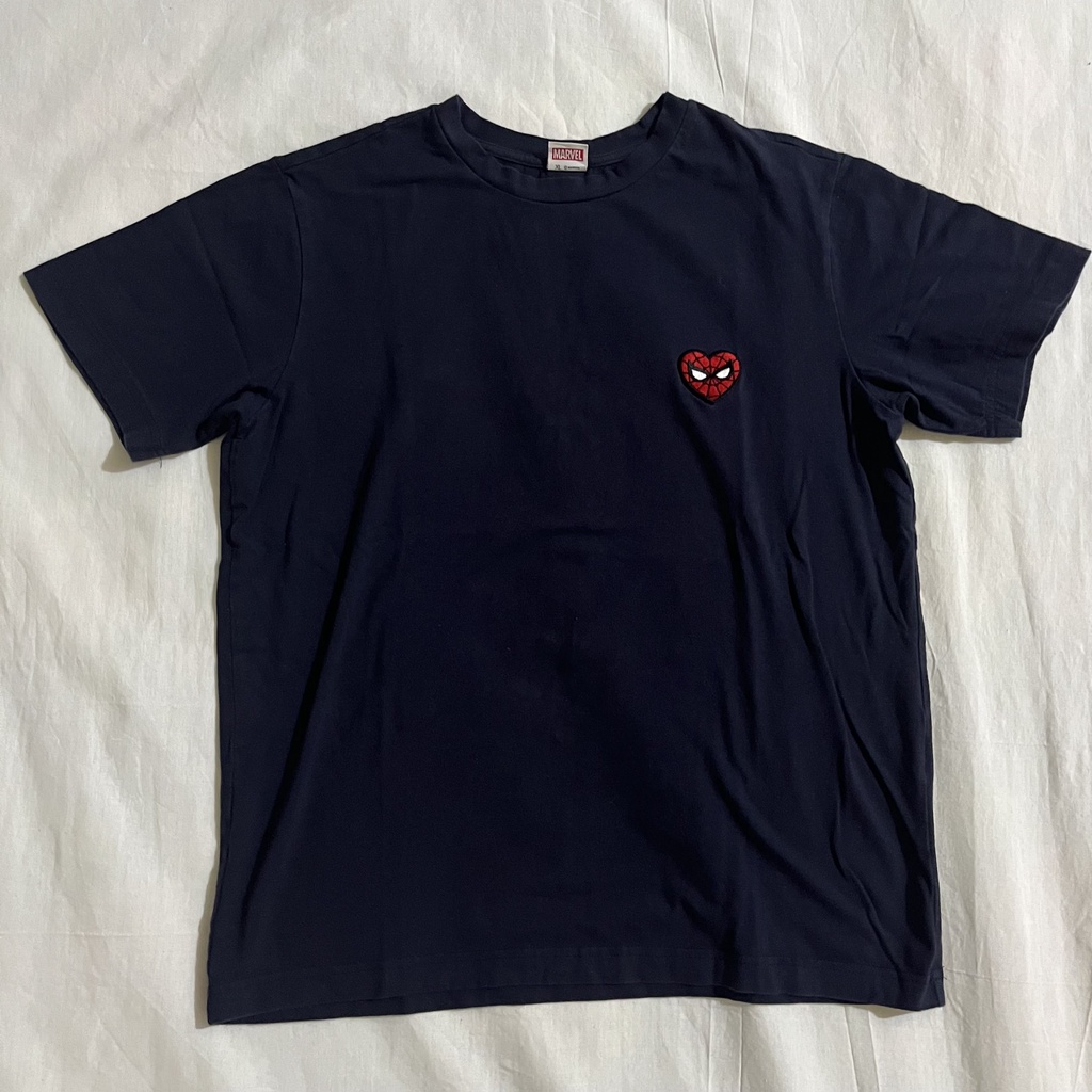 Kaos Marvel Official - Spiderman Play CDG Bordir - Full Tag Second Thrift Original (Like New Product