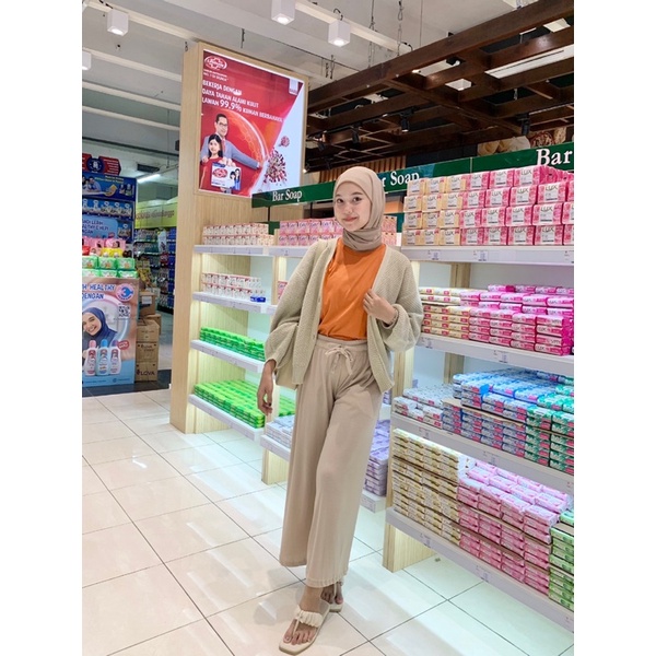 YOONA PANTS CELANA RIB RAJUT KNIT TALI SERUT MURAH ABG KNIT PANTS GROSIR JAKARTA HORNET SOMI