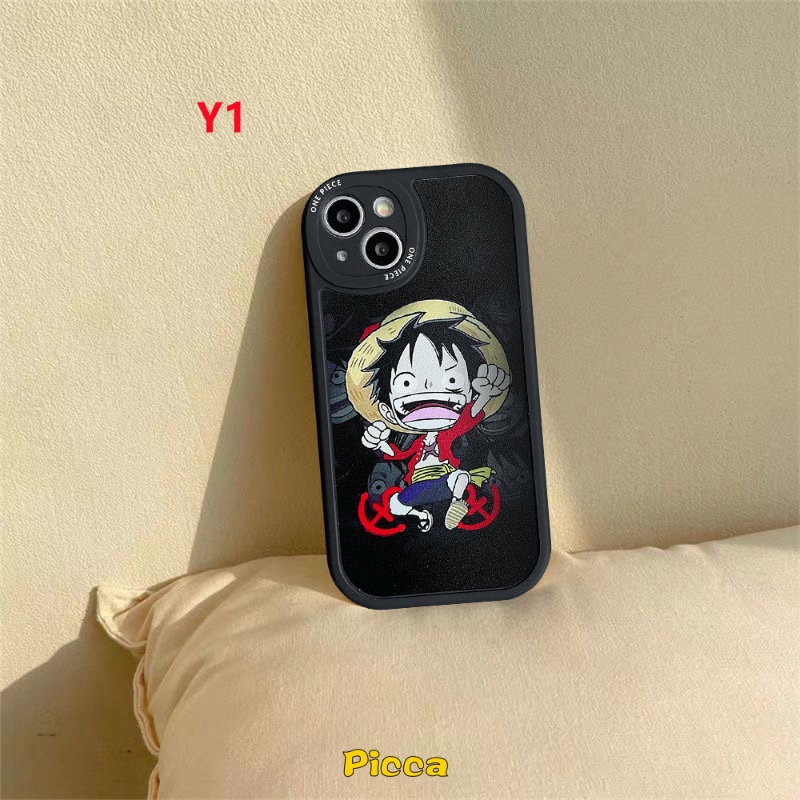 Soft Case Tpu Motif Anime One Piece Untuk IPhone 11 13 12 14 Pro Max XR 7Plus 6Plus 6 6s 7 8 Plus X XS Max SE 2020