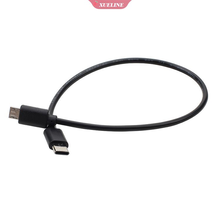 Kabel Data / Charger OTG USB Tipe C Ke Micro USB Panjang 30cm Untuk Smartphone ZXL