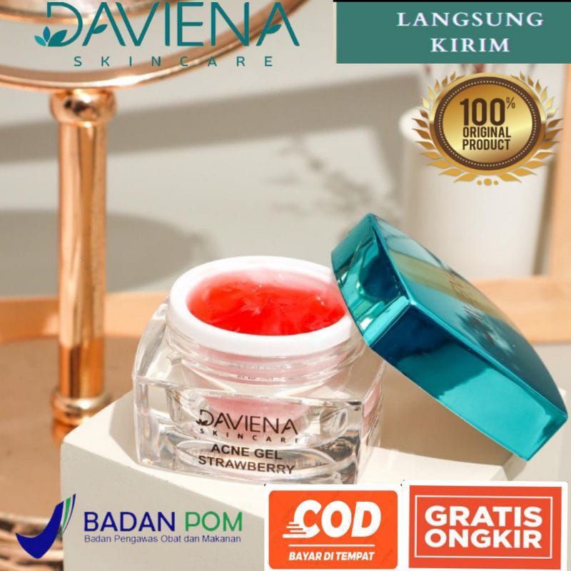 ACNE GEL STRAWBERRY SERIES DAVIENA SKINCARE ORIGINAL