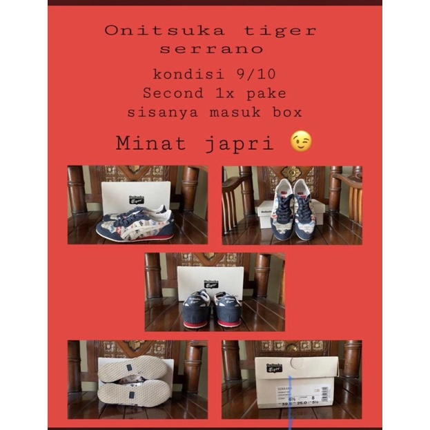 preloved onitsuka serrano
