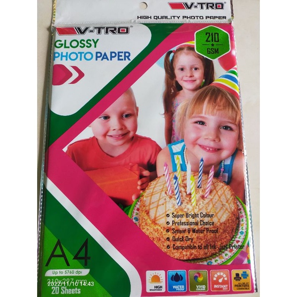 Glossy Photo Paper V-tro