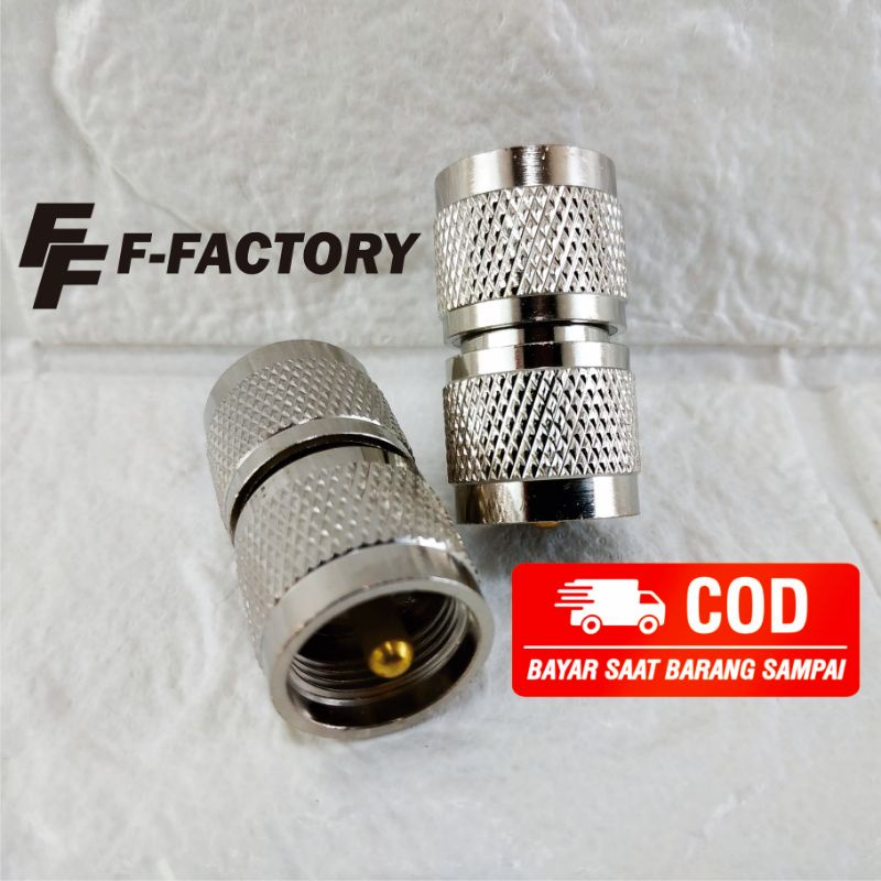 Konektor I PL MALE to PL MALE. Cocok buat menyambung perangkat HT, RIG ke Boster, Antena Dll