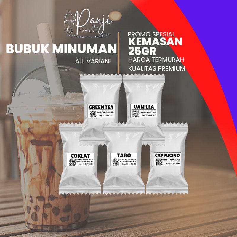 BUBUK MINUMAN RASA 25GR BUBUK MINUMAN ANEKA RASA SERBUK MINUMAN ANEKA RASA BUBUK MINUMAN KEKINIAN POWDER DRINK POWDER MINUMAN BUBUK MINUMAN KEKINIAN SERBUK MINUMAN KEKINIAN BUBUK MINUMAN BOBA BUBUK BOBA MINUMAN BUBUK