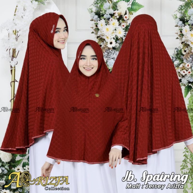 ORI ARRIZFA HIJAB KHIMAR JUMBO SPAIRING JILBAB SYARI HUMAIRA XXL JUMBO SYAR'I PREMIUM ORIGINAL ARIZF