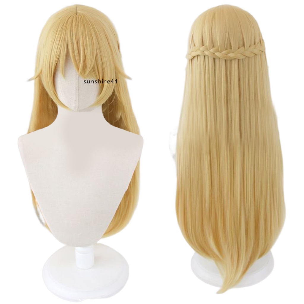 Sunshine Wig / Rambut Palsu Panjang Warna Pirang Untuk Kostum Cosplay Halloween