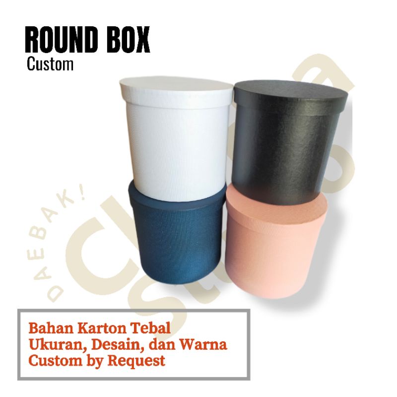 

Box Tabung Bulat (Round Box) / Box Bloombox / Box Kado