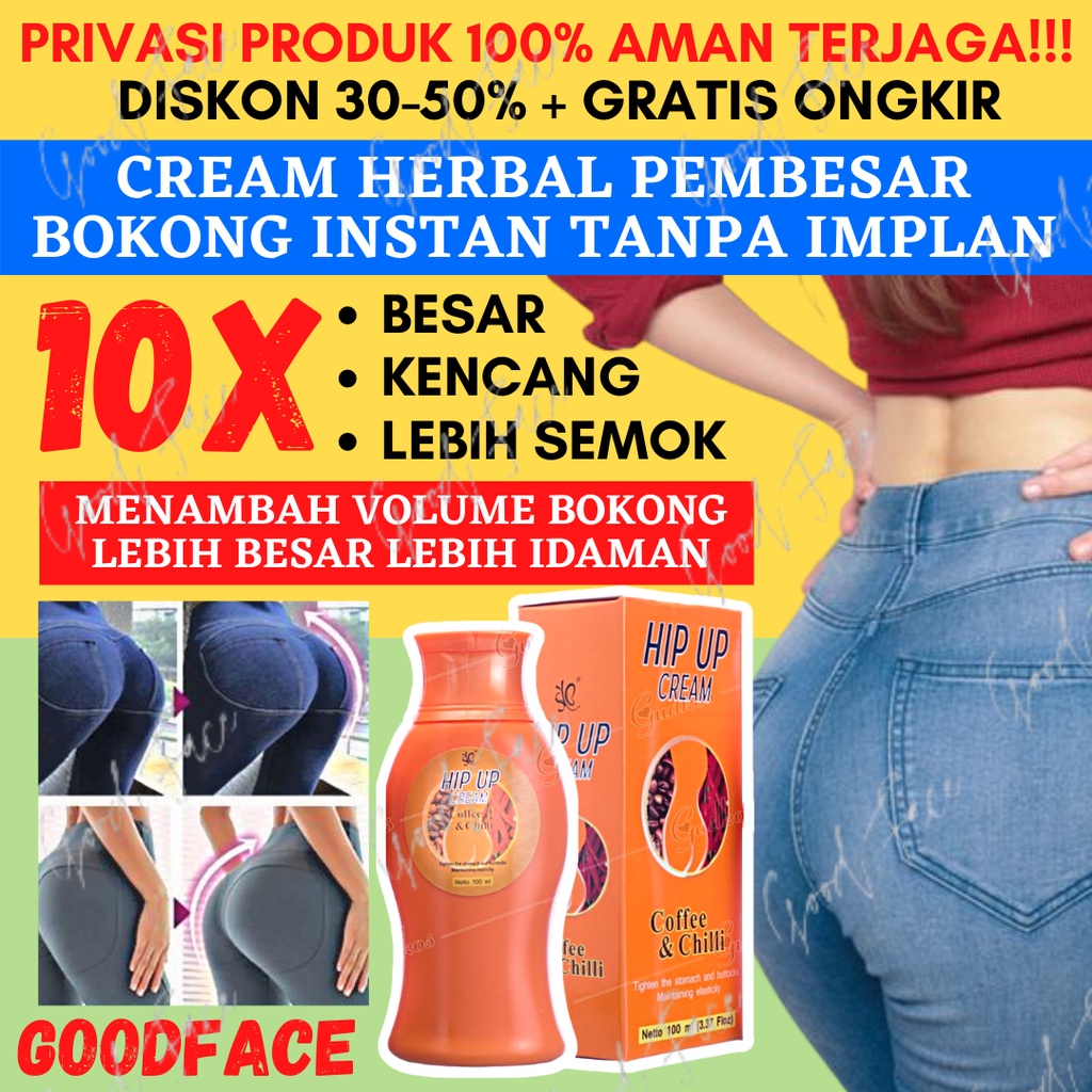 [PRIVASI] PEMBESAR BOKONG WANITA PERMANEN HIP UP CREAM PANTAT