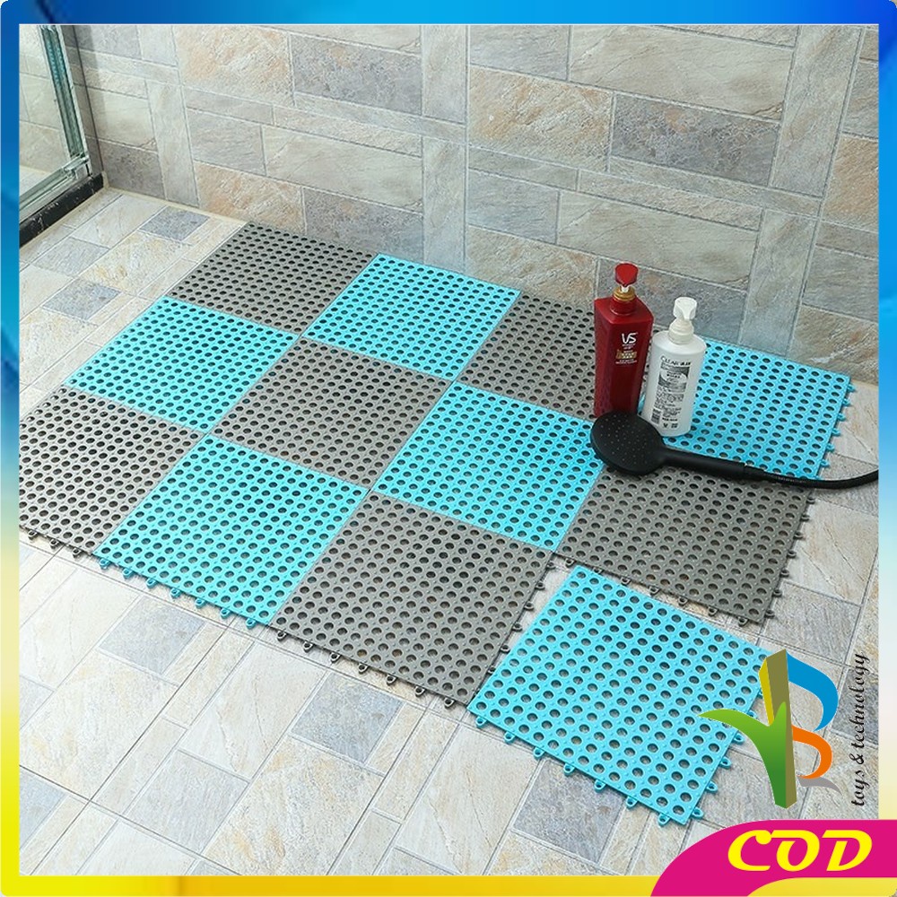 RB-C236 Karpet Kamar Mandi Anti Licin 30x30CM / Keset Lantai Anti Slip Polkadot Dapur Mat Non-Slip