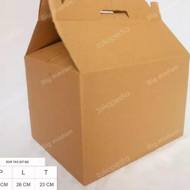 

Box Kardus dus jinjing L isi10 pcs coklat - Cokelat