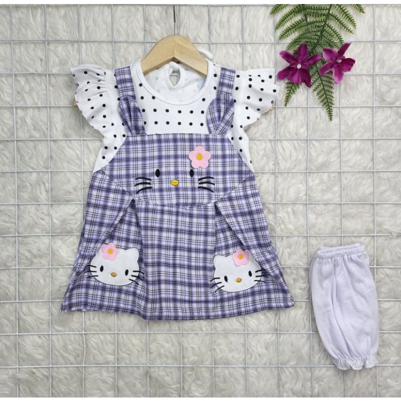 Baju bayi perempuan Dress hello kitty