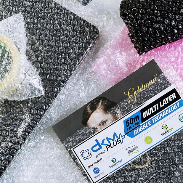 

Plastik BubbleWrap 125cm x 50m DKM PLUS PREMIUM Bubble Wrap ROLL - Hijau Bening