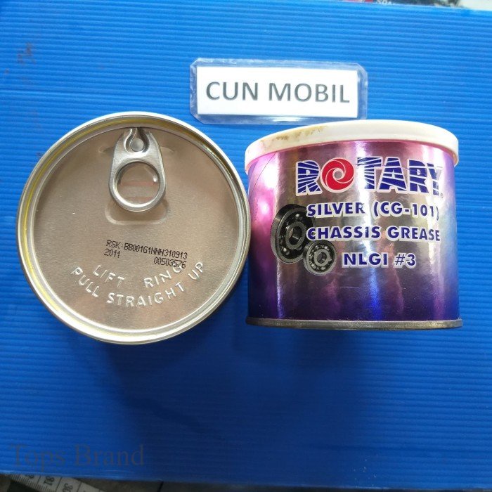 Topsbrand Gemuk grease Rotary Silver Chassis Grease 250 GR