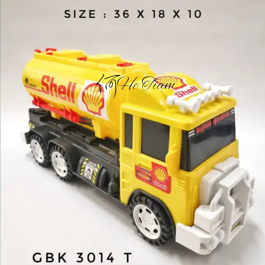 Mainan Anak Truck Tangki Pertamina GBK3014T / Mainan Truk Tangki Minya