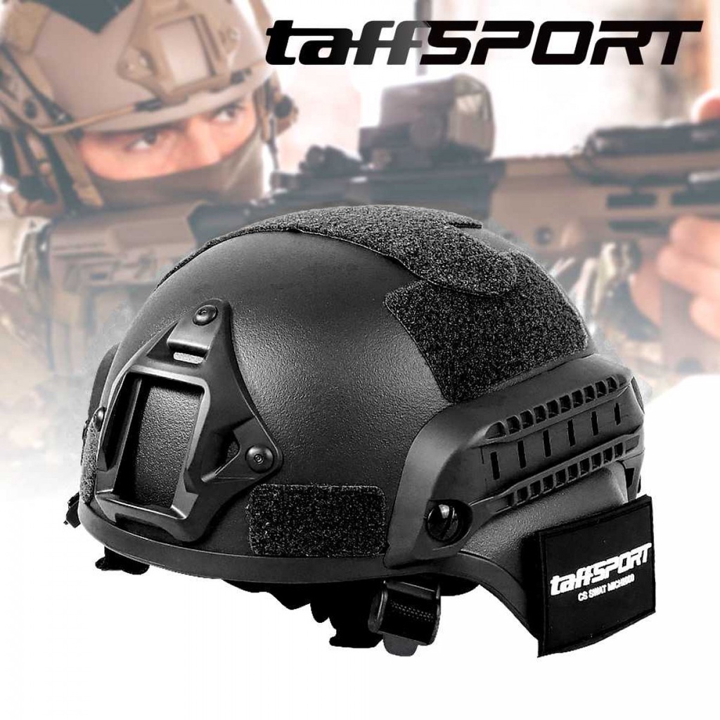 TaffSPORT Helm Army Tentara Tactical Airsoft Gun Paintball CS SWAT MICH2000