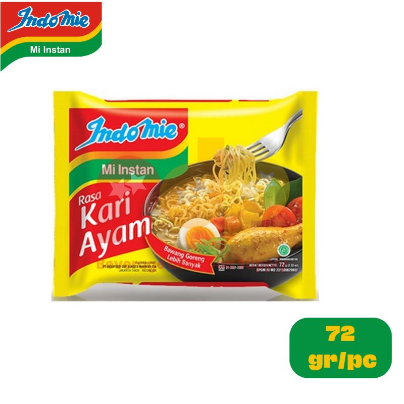 

Indomie Kari Ayam 72 gr 1 Dus / Indomie Kuah 72 gr