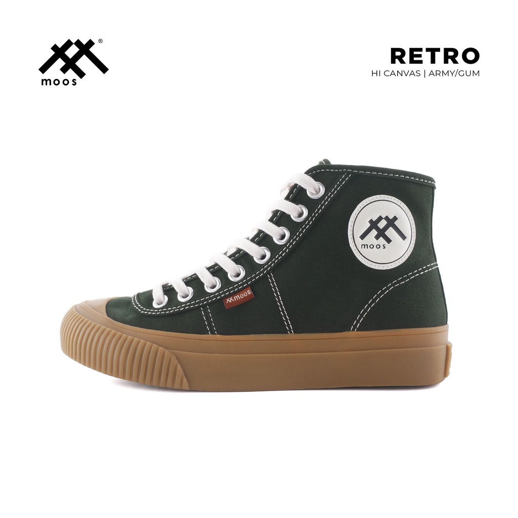 Moos Footwear Hi Retro Army/Gum
