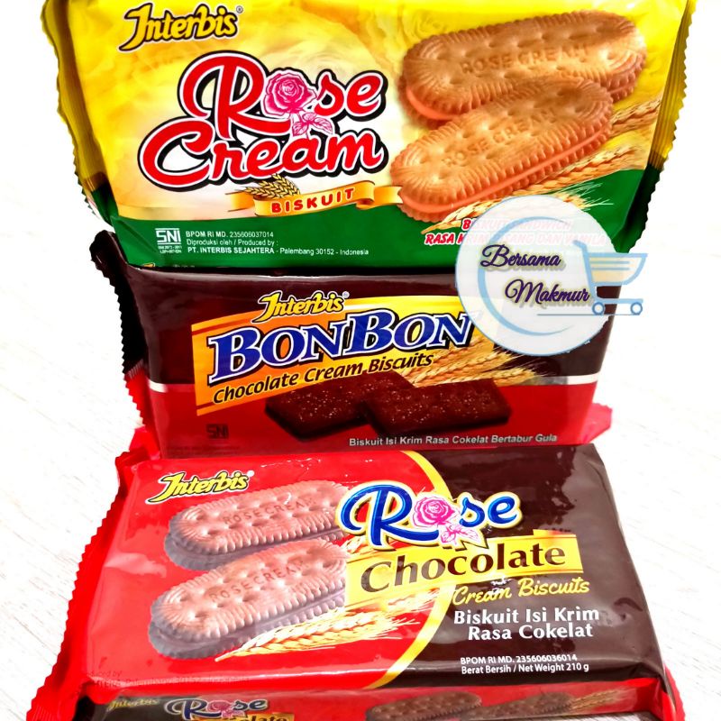 

Biskuit Interbis Rose Cream / Chocolate / Bonbon biscuit