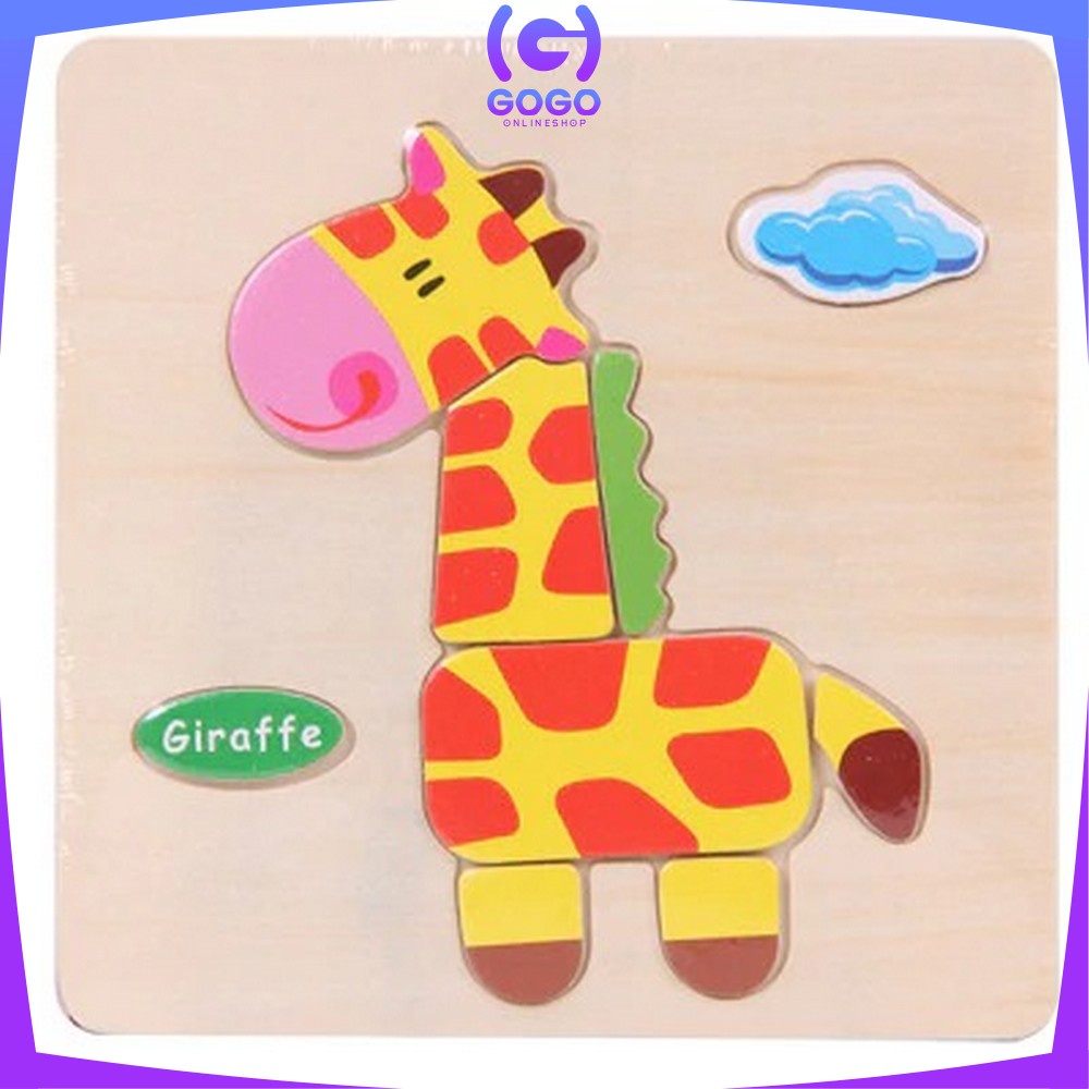 GOGO-M23 Mainan Puzzle Kayu Anak 3D Mainan Edukasi Puzzel Kayu Jigsaw Edukatif Lucu Murah Wooden Toys