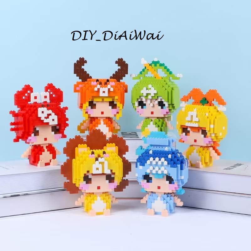 Nano Block 12 ZODIAK / 12 Bintang Series | Bricks education Nano Block