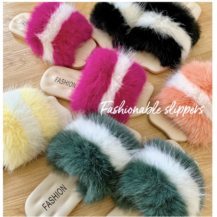 babyfit SUPER FUR sandal slipper selop anak perempuan antilicin sendal karet import zxm-1129