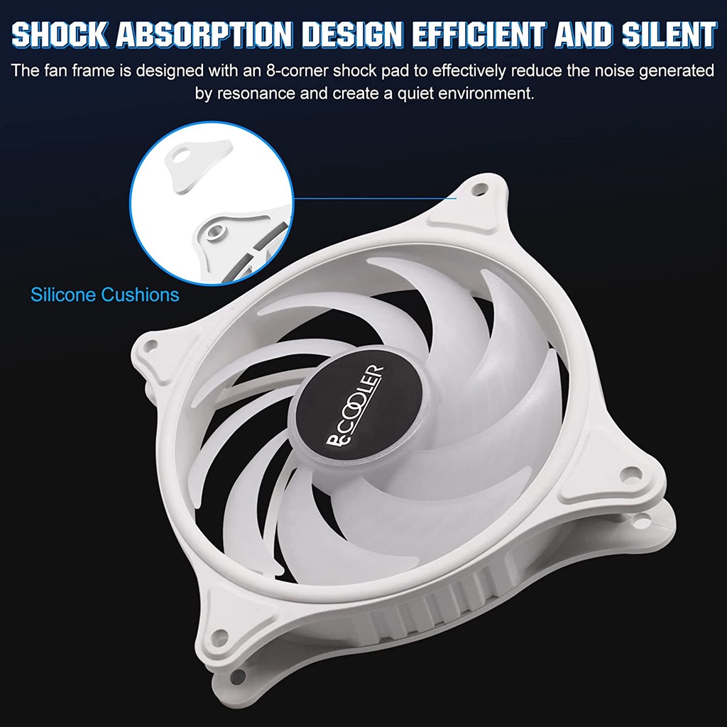 Pc Cooler FX-120-3 White Fan Casing PC 12cm