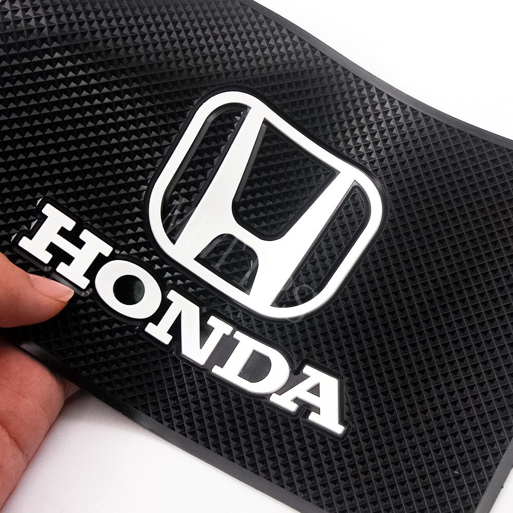 Pad Karet Anti Slip Multifungsi Logo Honda Civic CRV HRV Freed Brio City BRV Accord Jazz Untuk Dashboard Mobil