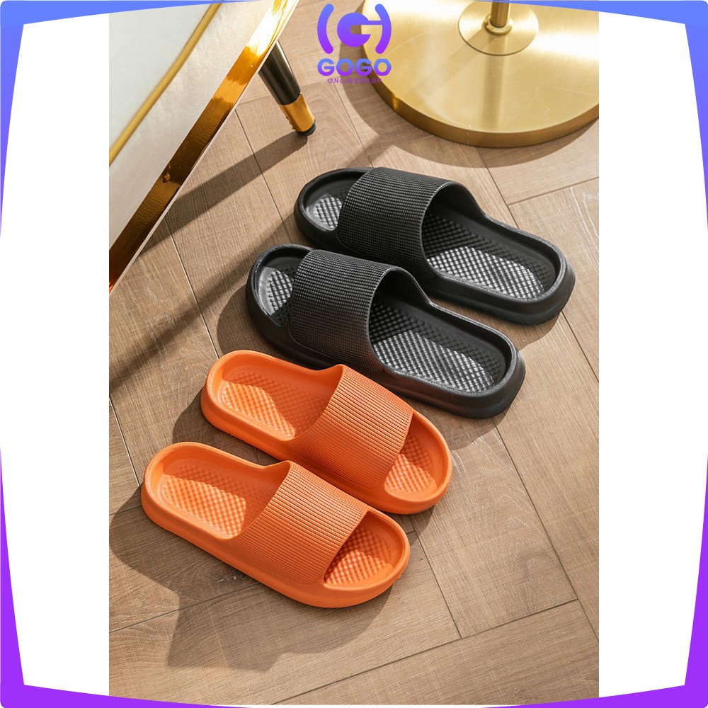 GOGO-S52 Sandal Slop Rumah Hotel Bahan Eva Sendal Karet Kamar Mandi Empuk Anti Slip Sandals Wanita Pria Couple