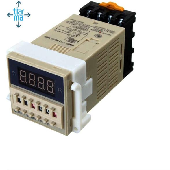 Omron DH48S-S Digital Timer Precision Delay Time Relay Twin Counter
