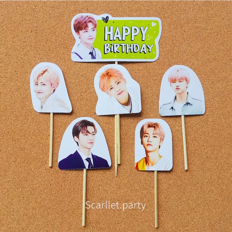 TOPPER CAKE JAEMIN NCT HIASAN KUE ULTAH ULANG TAHUN HAPPY BIRTHDAY DEKORASI HBD KOREA NCT DREAM