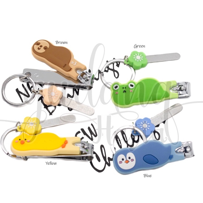 Gunting Kuku Hewan Mager Nail Clip Motif Pinguin Frog Chcken Koala GH 508005