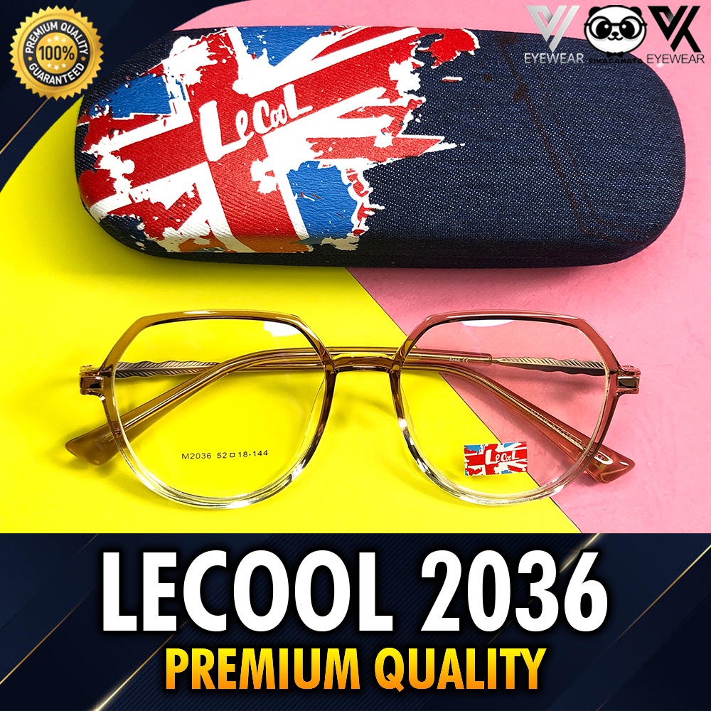 Kacamata PREMIUM LeCool 2036 Original Impor Photocromic Blueray Bluecromic MINUS/PLUS/SILINDER (Pria &amp; Wanita)