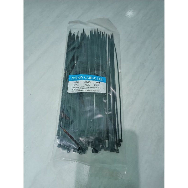 kabel tie 3x200 mm nylon isi 100pcs