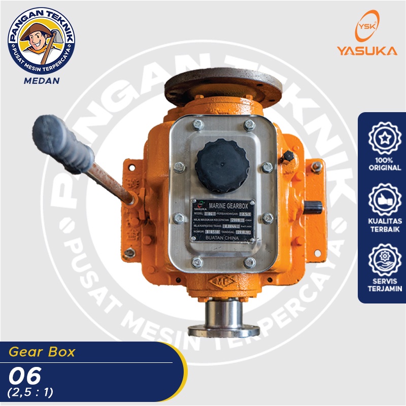 GEARBOX KAPAL YASUKA | 06 RASIO 2,5 : 1 | MARINE GEARBOX