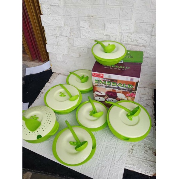 AVISTA EMERALD SERIES SET OF 7 HIJAU