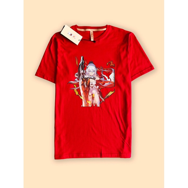 Kaos Tshirt Honkai Impact Kiana kaslana Flamescion