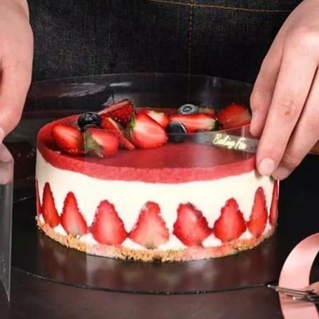 

Plastik Mika roll pinggiran cake 8cm x 50meter