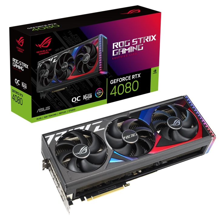 VGA ASUS GeForce RTX 4080 ROG STRIX OC 16GB GDDR6X | RTX4080 16G DDR6X