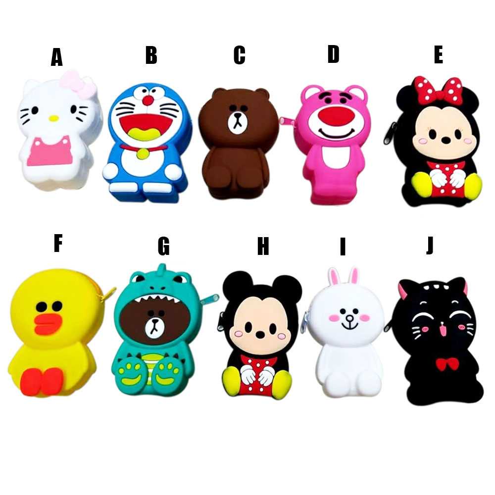 

Dompet Koin Karakter Jelly Silikon Lucu