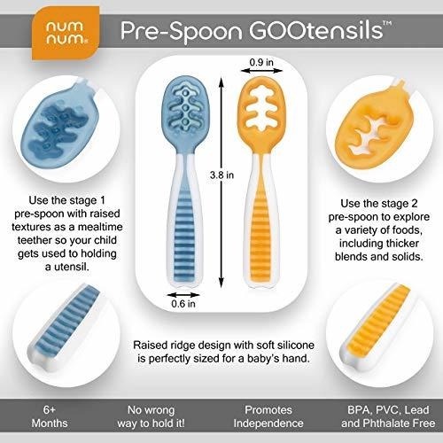 Numnum Dips Pre Spoon GOOtensils Num num Spoon Sendok Mpasi Bayi