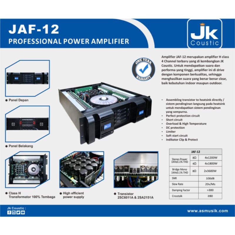 POWER JK COUSTIC JAF 12