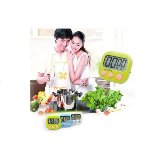 SerbaGrosirMurah Digital Kitchen Timer Alarm Dapur Masak Clock Stopwatch Jam Digital