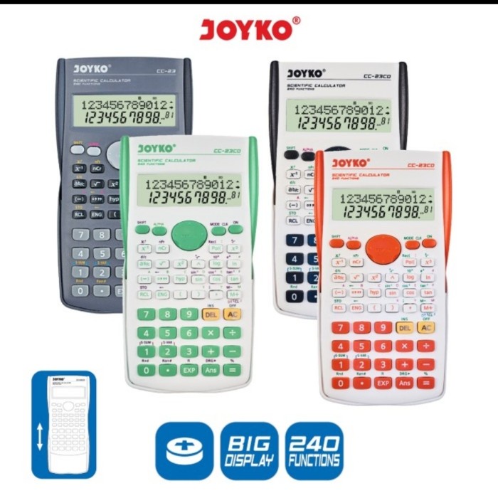 

Calculate Kalkulator Scientific Joyko Cc 23Co Ilmiah - Calculator Sekolah Kuliah