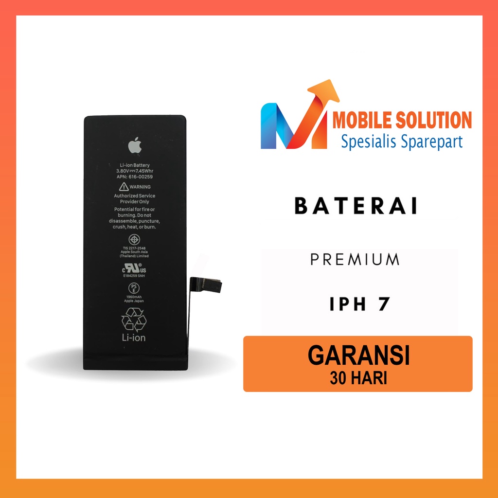 Grosir  Baterai IPH 7 Premium Garansi 1 Bulan + Packing